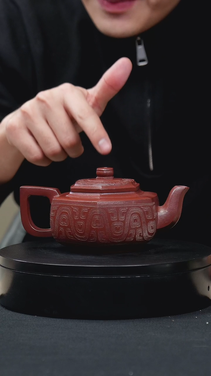 【闪购商品】紫砂茶壶020六方雪华手工紫砂壶