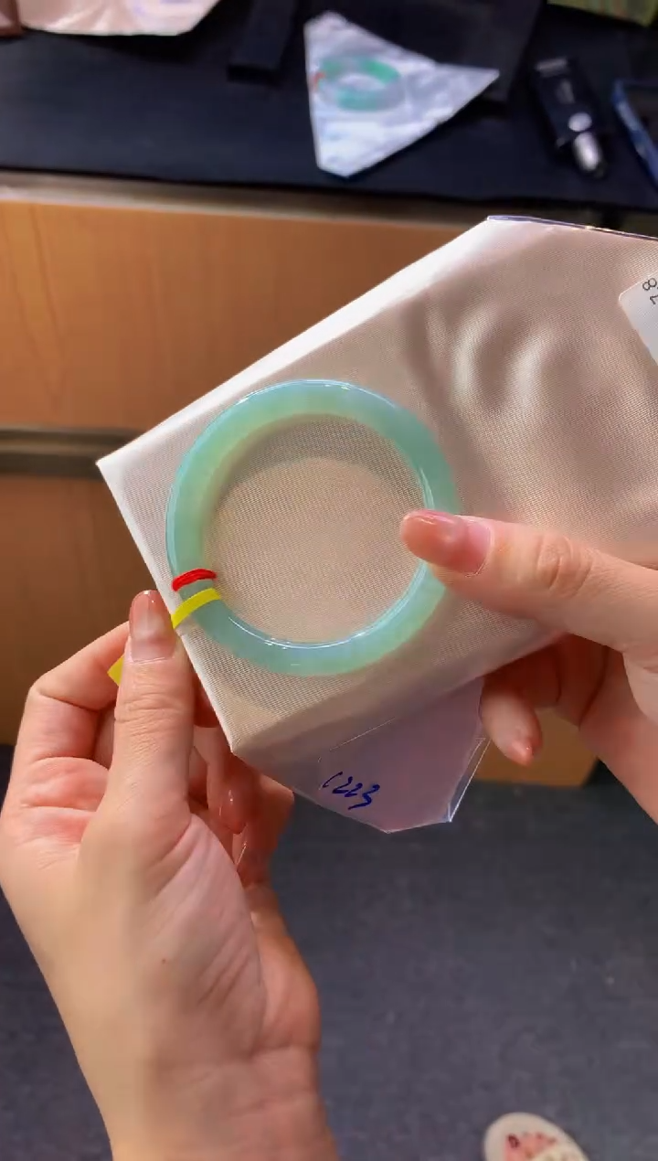 未镶嵌手镯翡翠-C223 圈口52.8 