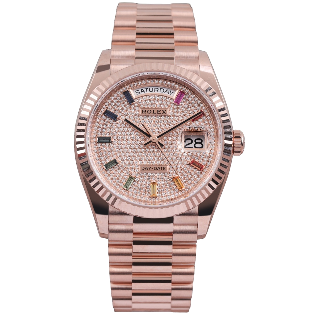 99新 Rolex/劳力士 128235DD 彩宝 36mm 24年全