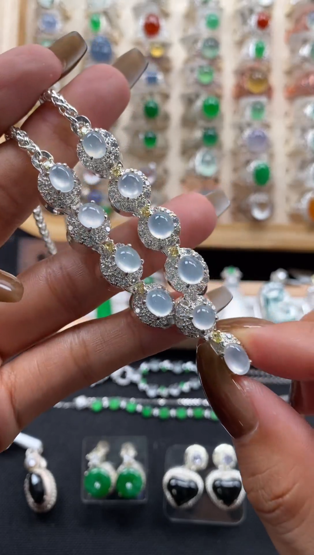 未镶嵌翡翠耳饰缅甸天然a货翡翠