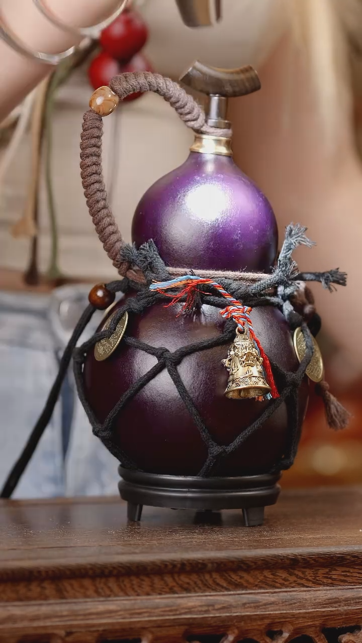 95号精品天然大漆酒葫芦一物一拍~