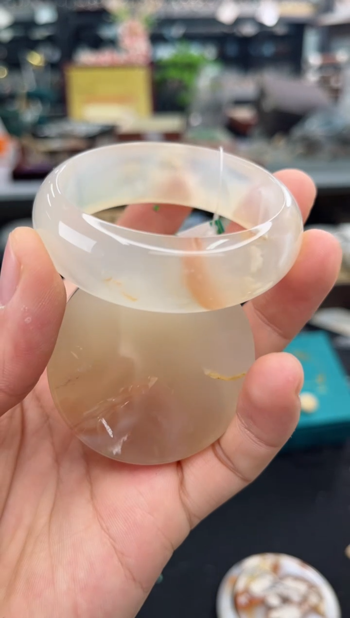 【闪购商品】石英质玉手镯未镶嵌51圈口（赠品镯心）3567003