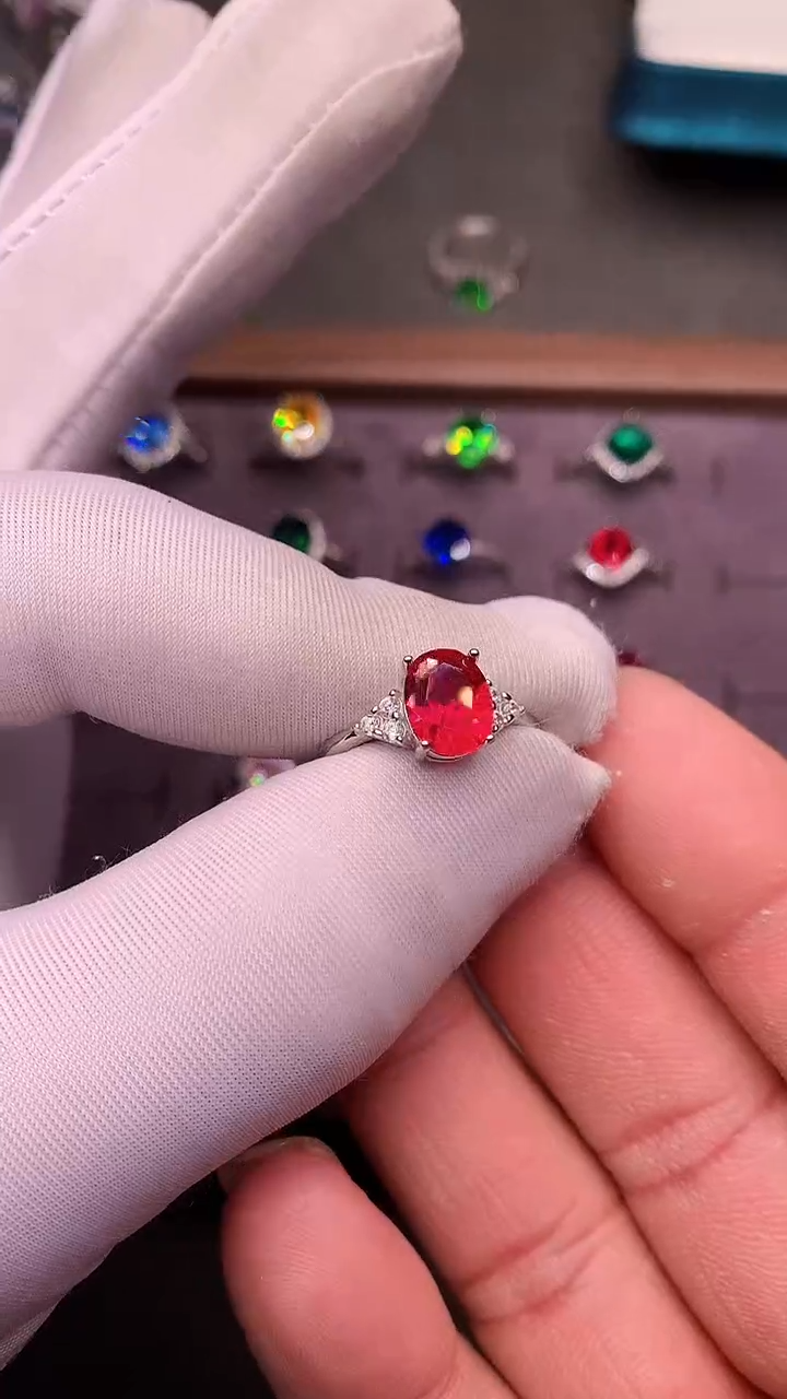 【闪购商品】红宝石戒指银S925镶嵌.....