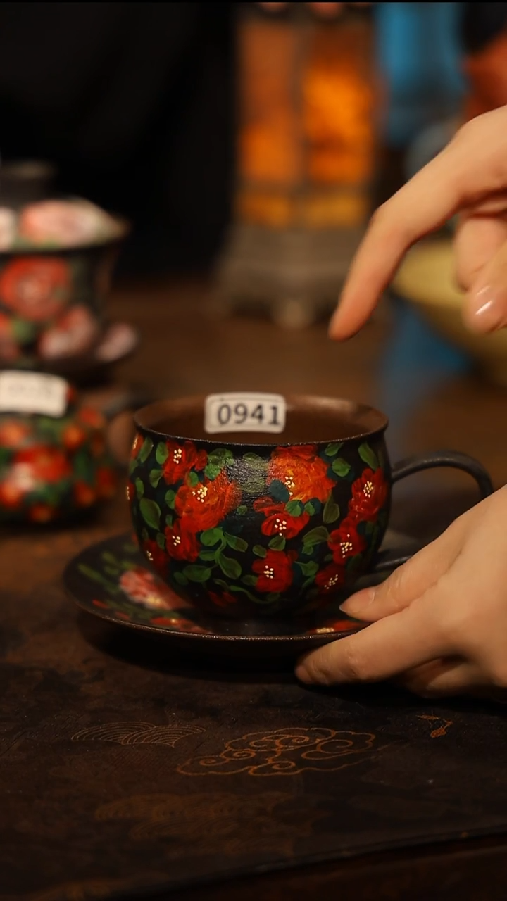 陶瓷景德镇高温釉下彩手工手绘款式@A0941@