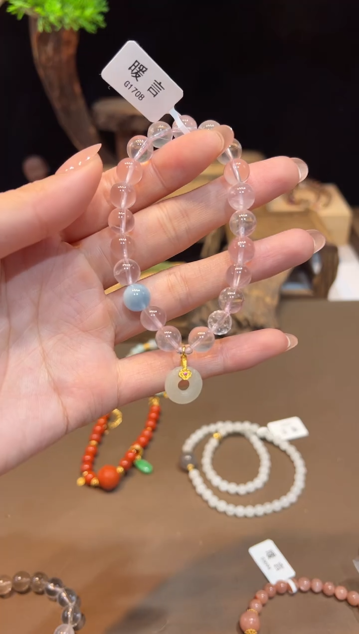 水晶手链未镶嵌手饰@@