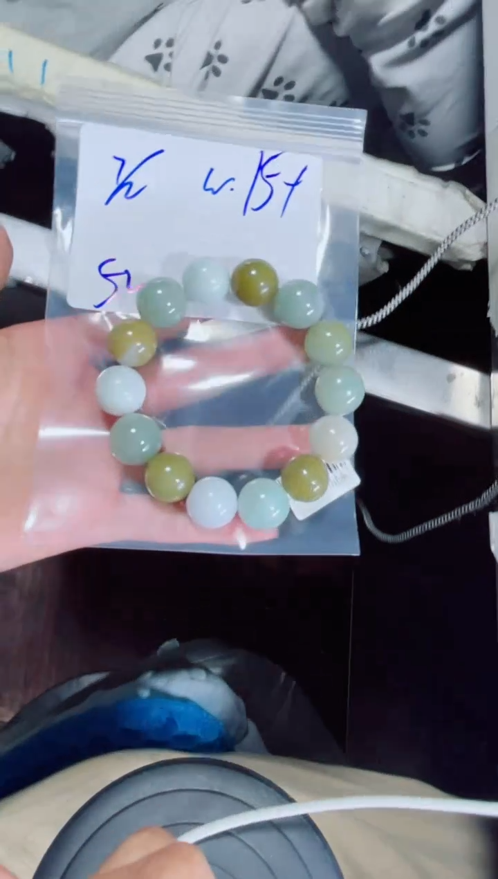 定制翡翠未镶嵌金*珠串