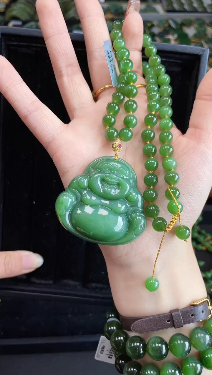 【闪购商品】和田玉吊坠18K金镶嵌50MM 多样性发一Z