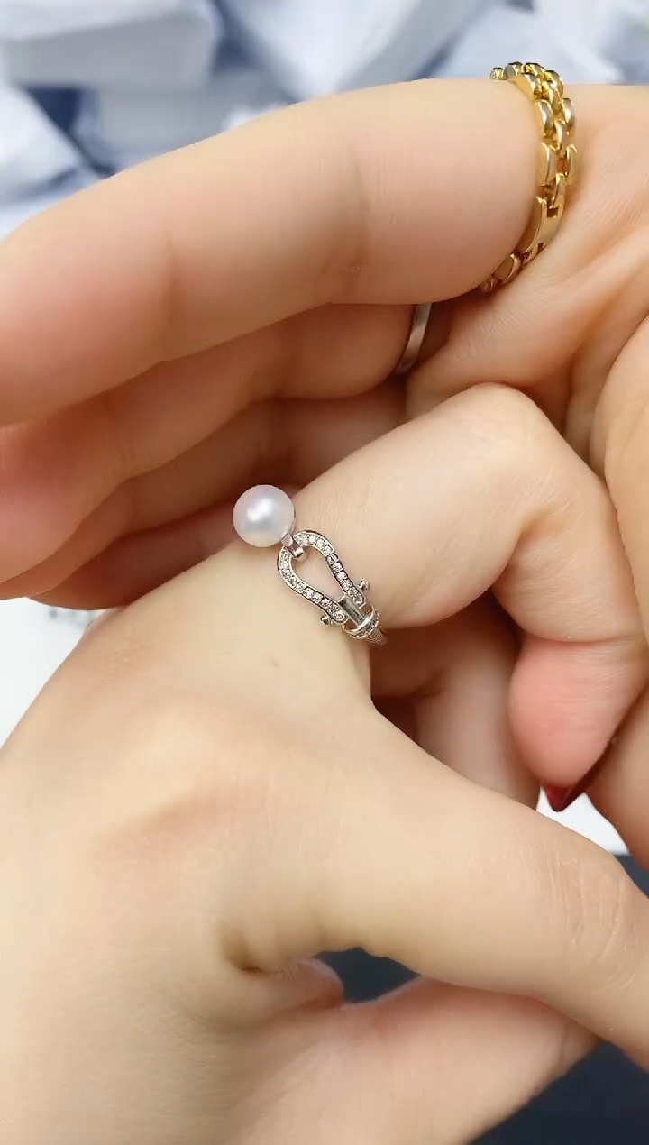 未镶嵌耳饰淡水珍珠JZ1006