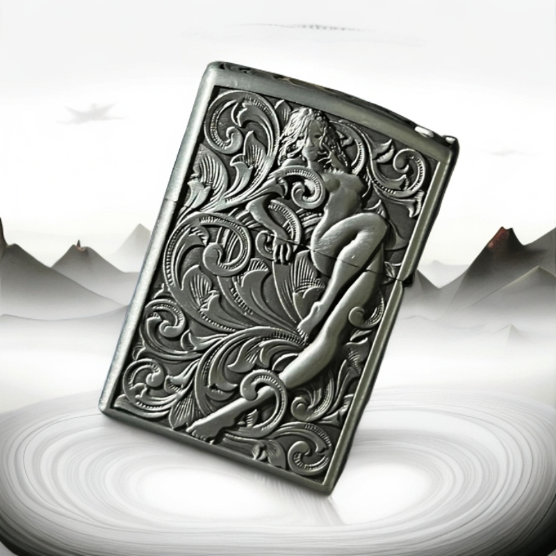 ZORRO【ZK23-2财色双收本色】 煤油打火机经典防风砂轮式盔甲机-13