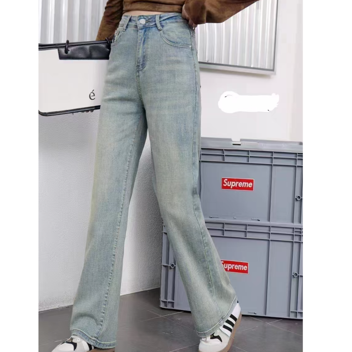 2816款春款直筒牛仔裤-Y