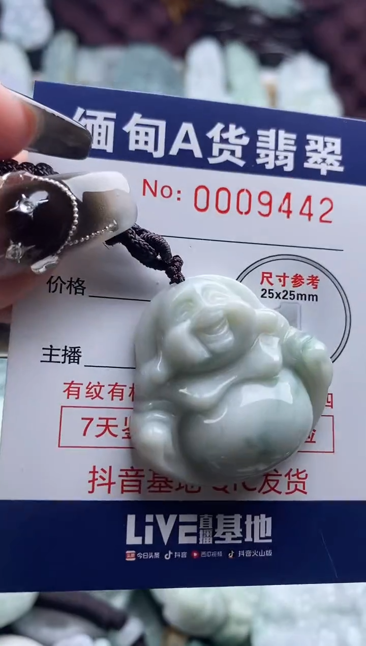 翡翠未镶嵌吊坠(不含链)1