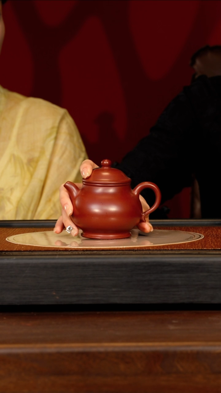 茶壶紫砂宜兴紫砂WJ 兰山红泥 潘壶