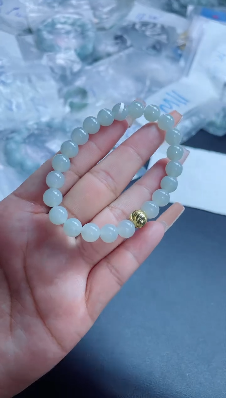 定制翡翠未镶嵌珠串