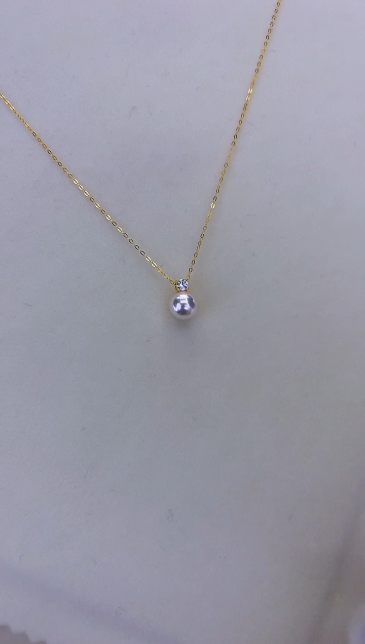 银S925镶嵌DA海水珍珠 GD249 7-8 王妃吊坠赠银链