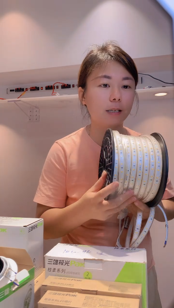 嵌入式LED软灯带 光河 8W 2700K 20米 （220V套管）