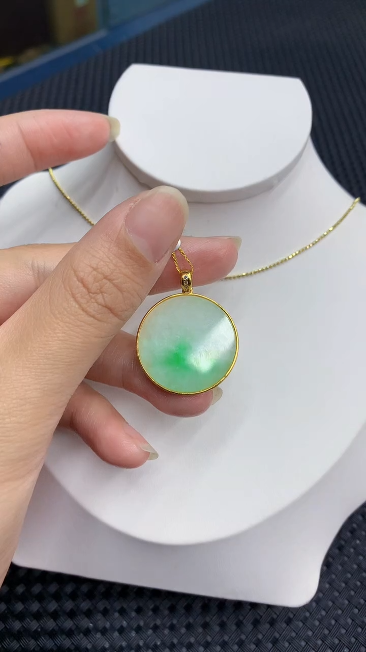 【闪购商品】翡翠颈饰银S925镶嵌            8
