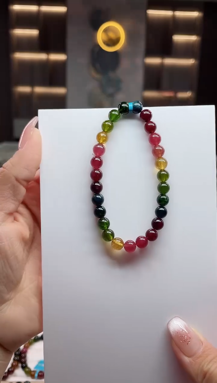 单圈手串未镶嵌碧玺（多样性发一条）T