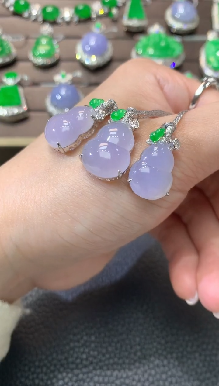 【闪购商品】翡翠吊坠(不含链)18K金镶嵌D73多样性发一件