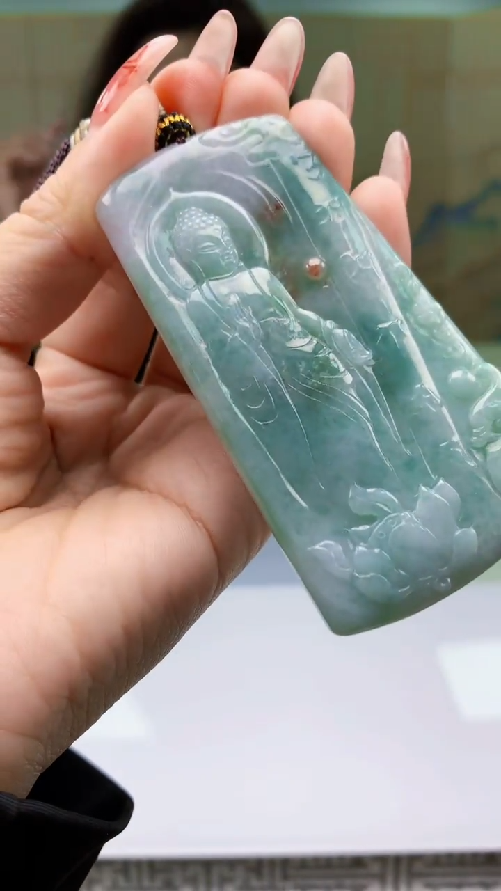 【闪购商品】定制翡翠未镶嵌4829ty-毛货挂件42