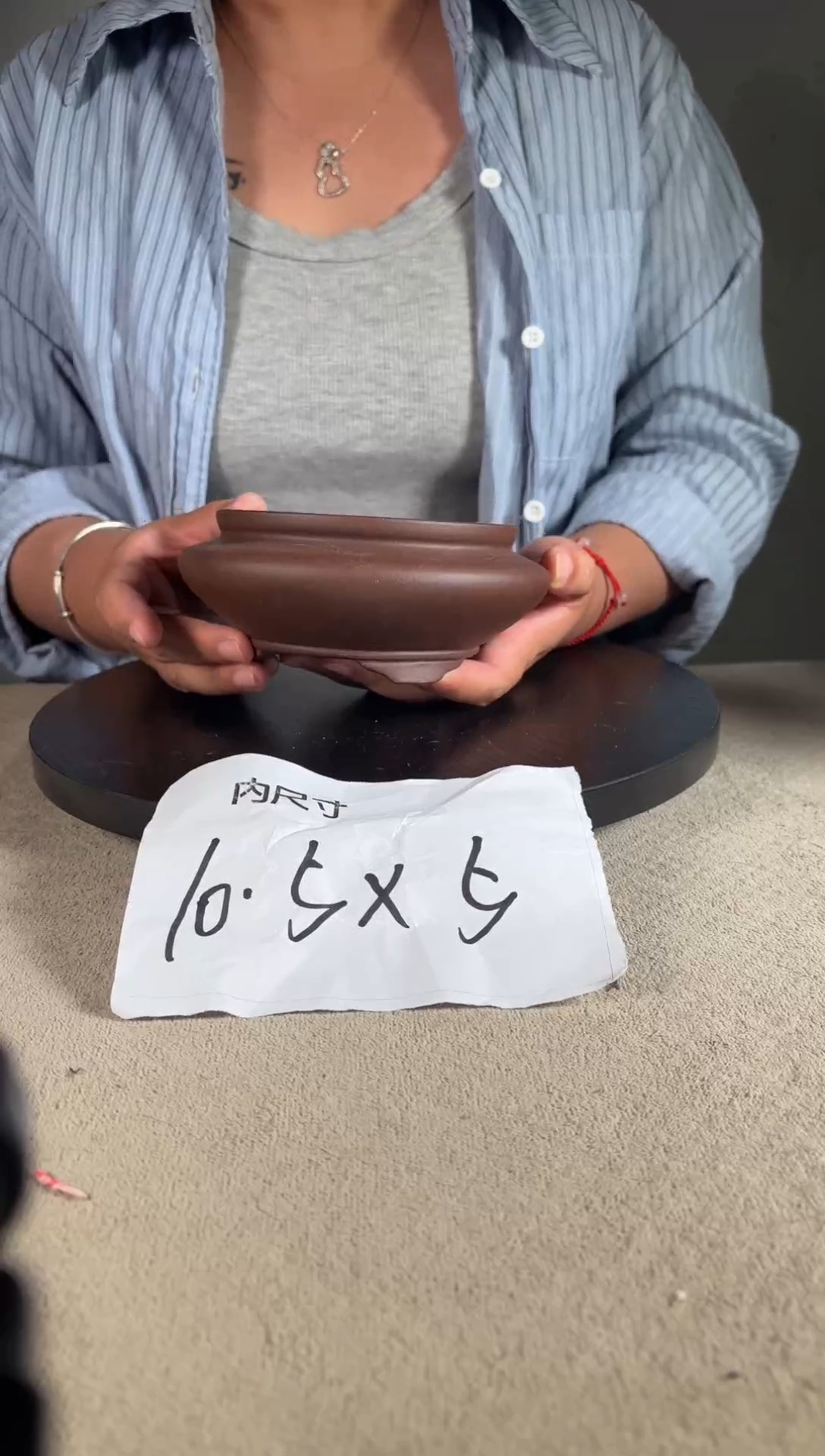 宜兴紫砂花盆小盆
