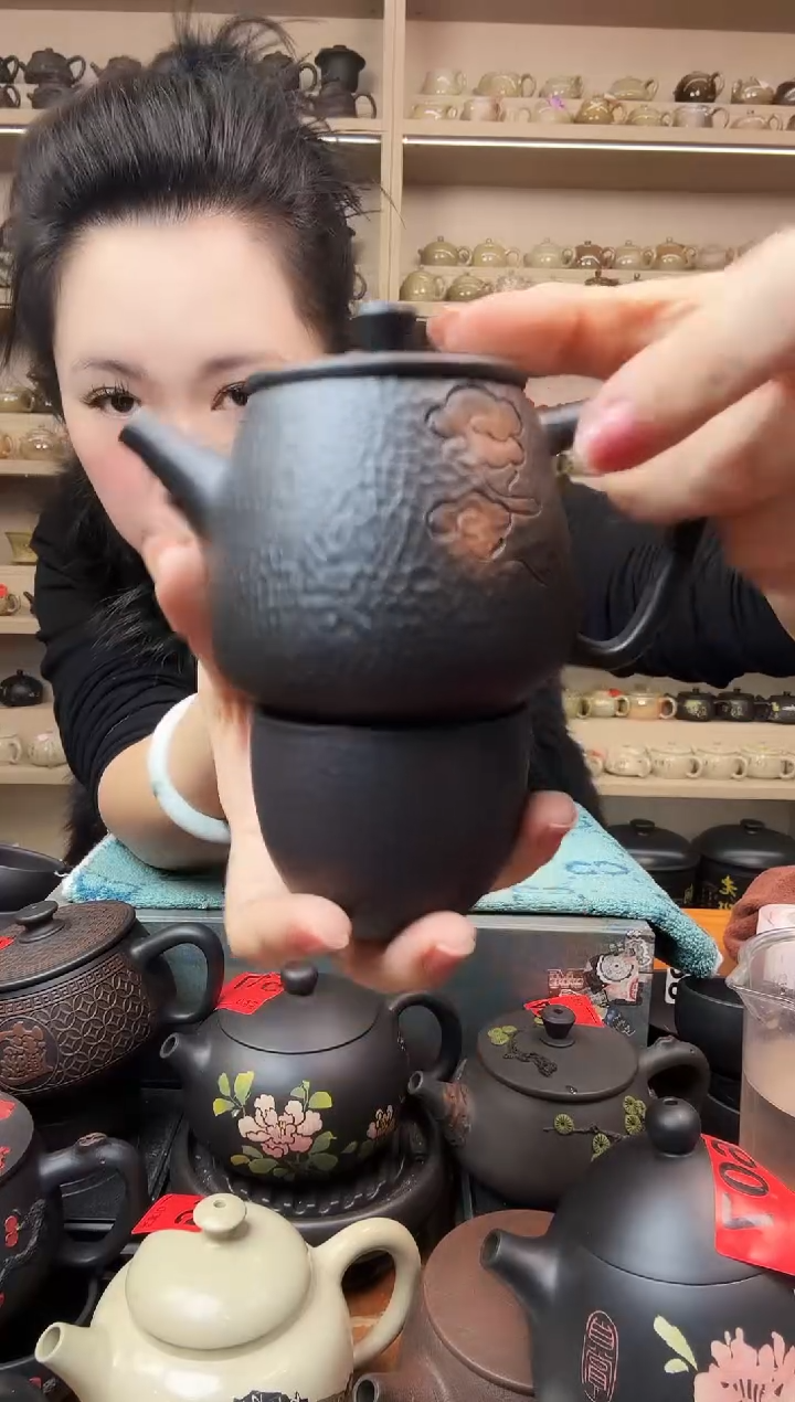 壶祥云锤纹高石瓢+1锤纹杯 692 