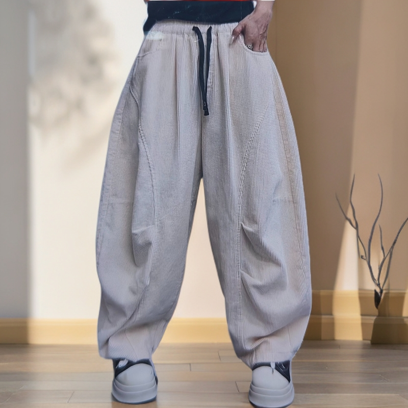 2025 YL依恋家秋季新款显瘦宽松水洗做旧休闲裤