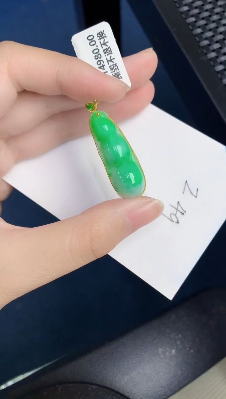 【闪购商品】翡翠颈饰18K金镶嵌000000000