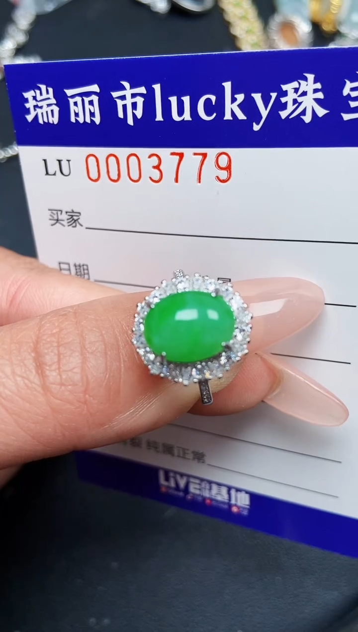 【闪购商品】翡翠颈饰银S925镶嵌3779