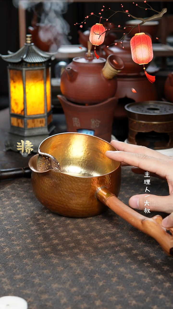 【闪购商品】铜质烤茶罐烤奶罐