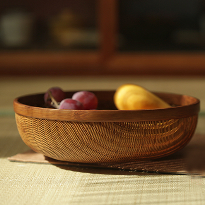 茶具收纳筐收纳篮馒头筐水果筐零食筐小资竹筐