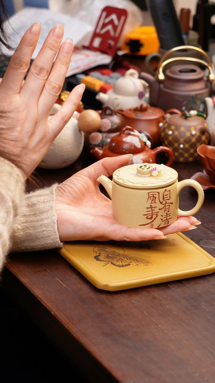 【闪购商品】原矿紫砂手工杯子朱妮
