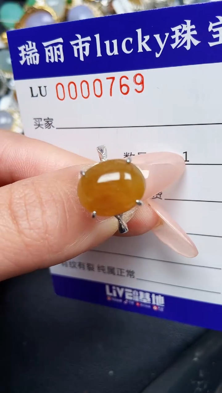 【闪购商品】翡翠颈饰银S925镶嵌0769