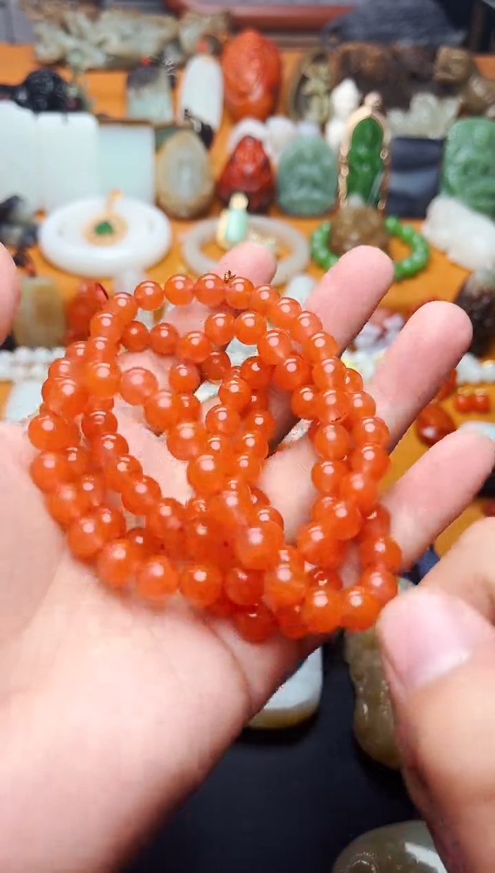 【闪购商品】南红玛瑙手串未镶嵌多圈手串01