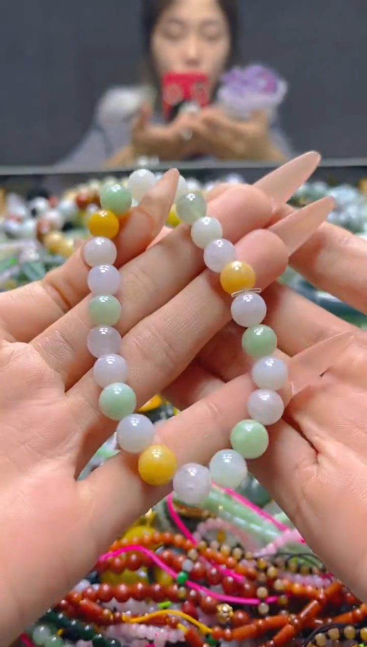 颈饰未镶嵌翡翠7MM