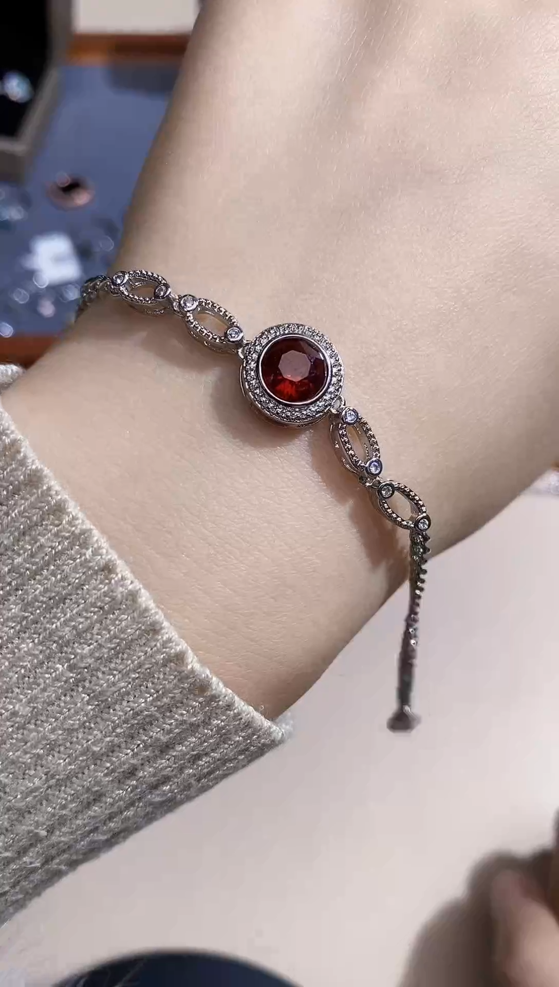 【闪购商品】石榴石手链未镶嵌多样性 发其一  【81】