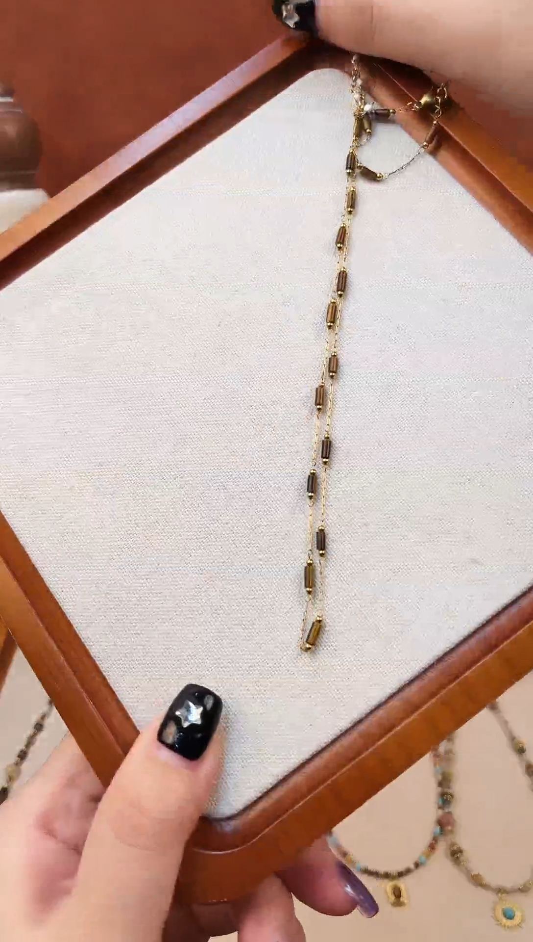 项链钛钢石英质玉1号