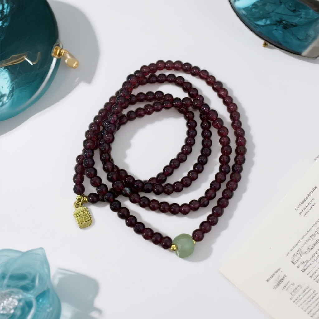 S1685-琉璃4mm福字多圈精品手串