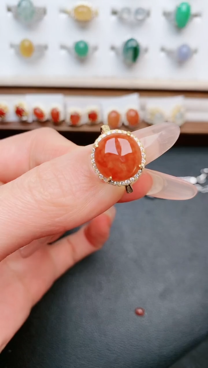 【闪购商品】翡翠戒指银S925镶嵌....