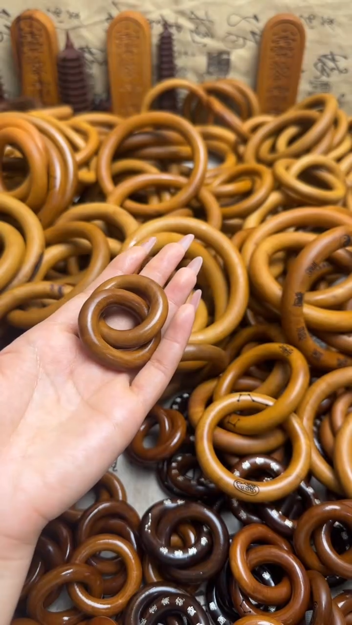 【闪购商品】枣木木雕雷击枣木乾坤圈内径25一物一拍