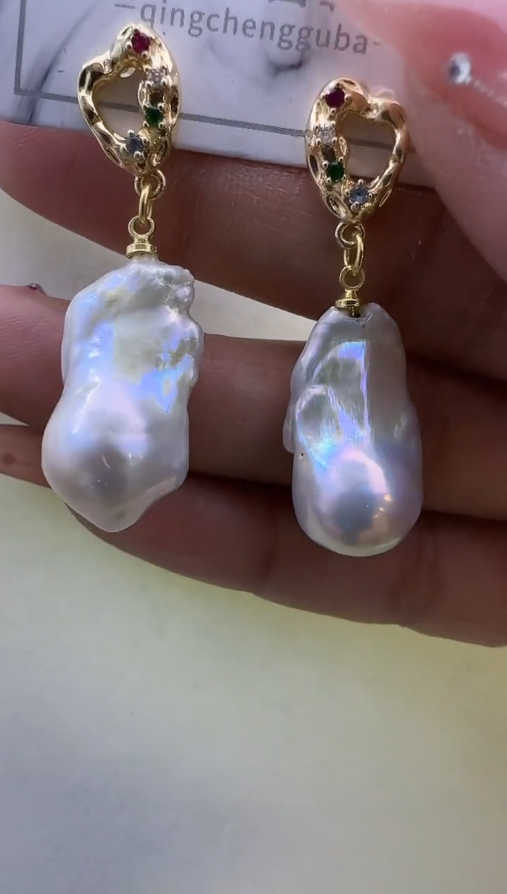 【闪购商品】淡水珍珠耳饰未镶嵌473