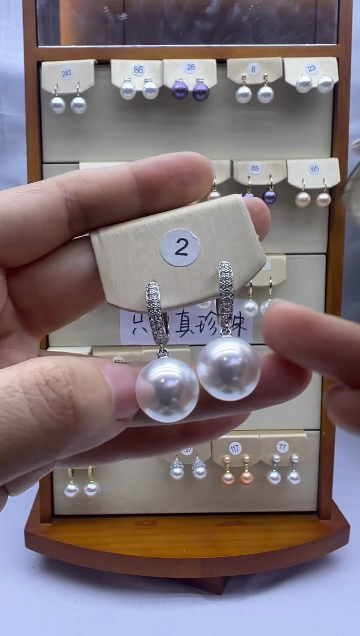 未镶嵌耳饰淡水珍珠2