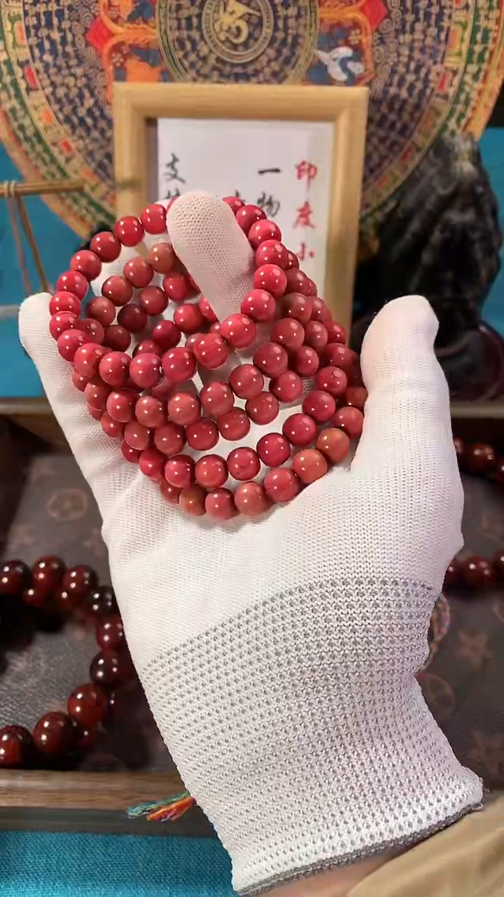 非洲檀香手串/手链粉象木9*9.5手串