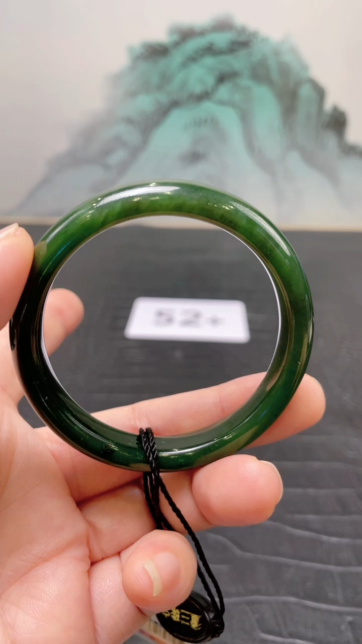 未镶嵌手镯和田玉（碧玉）糖*人52+