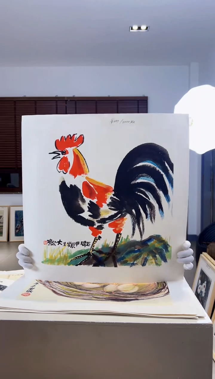 【闪购商品】版画耿玉琨限量作品亲签盖章版画S