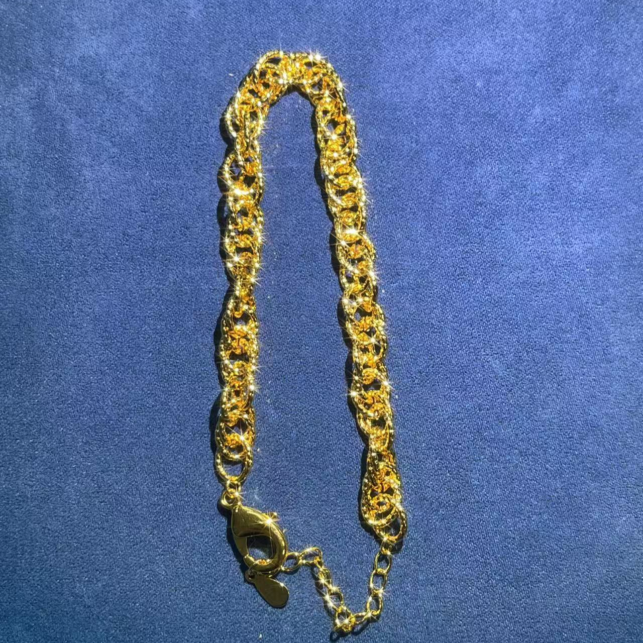 a394黄色麻花手链多样性发货