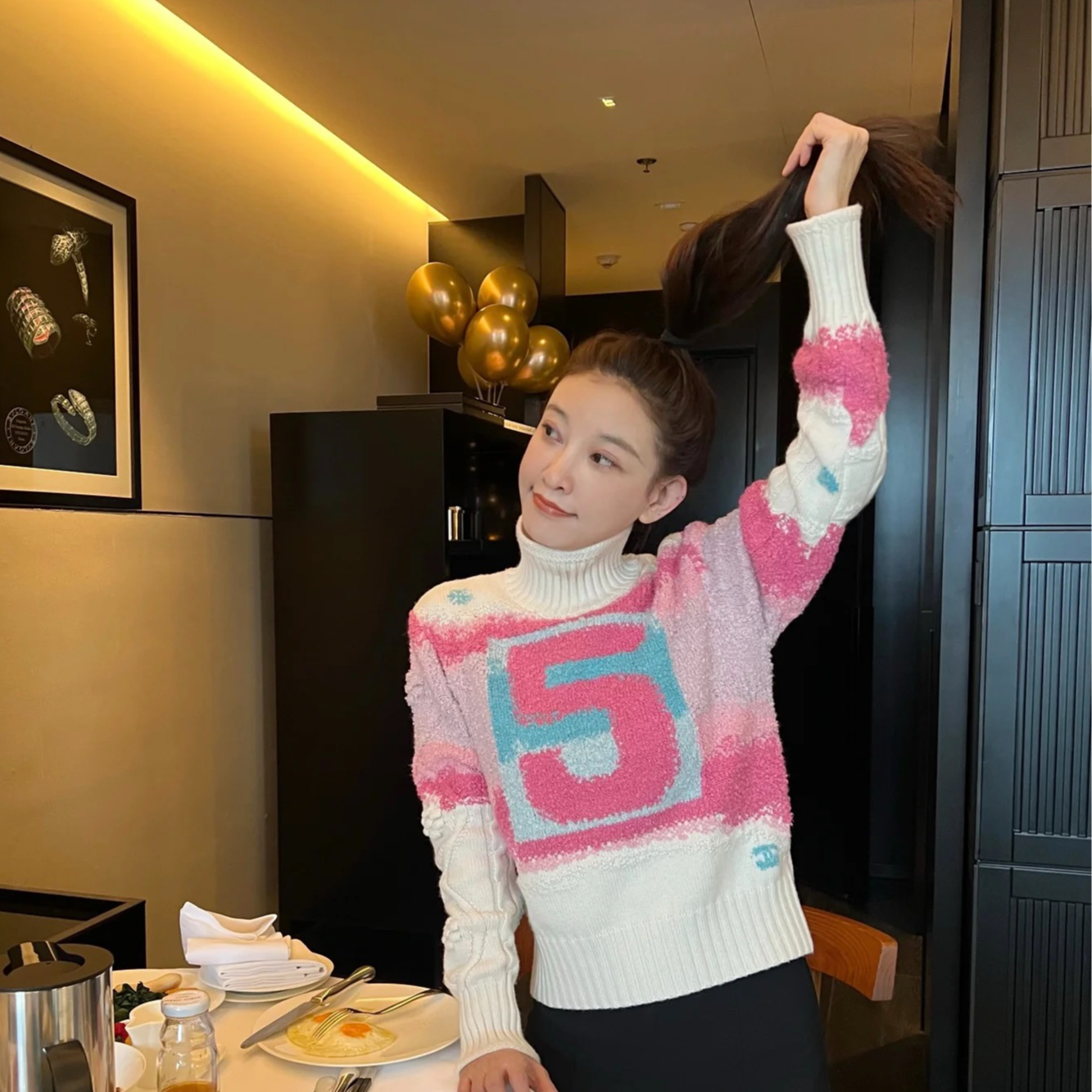 99新 Chanel/香奈儿 Chanel 23年新款名媛小香风撞色5号系列