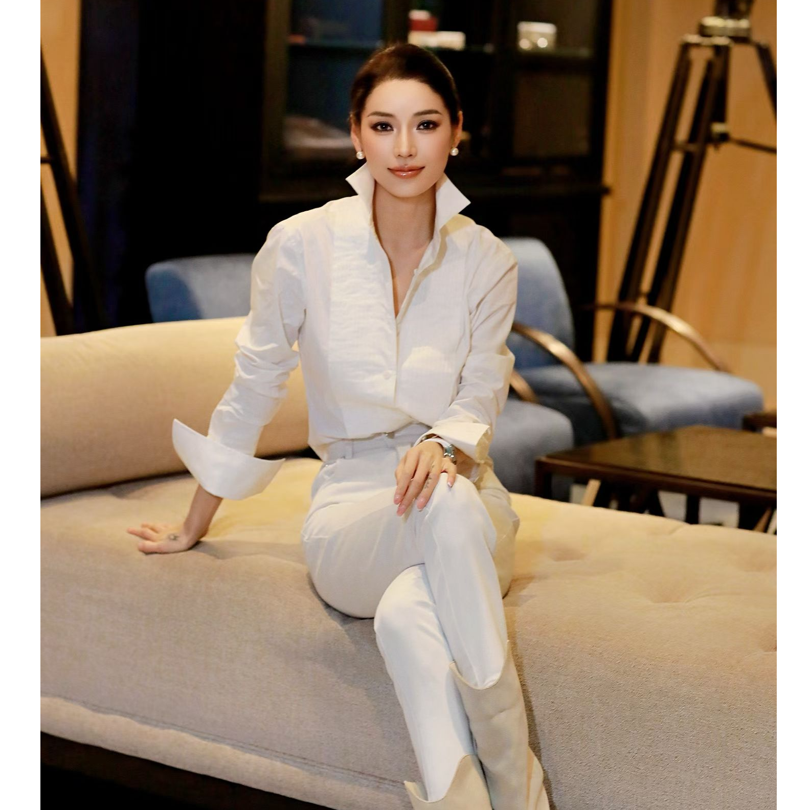 【和昌|1896】Paris法式风琴褶衬衫翼领礼服经典巴黎浪漫风高级感