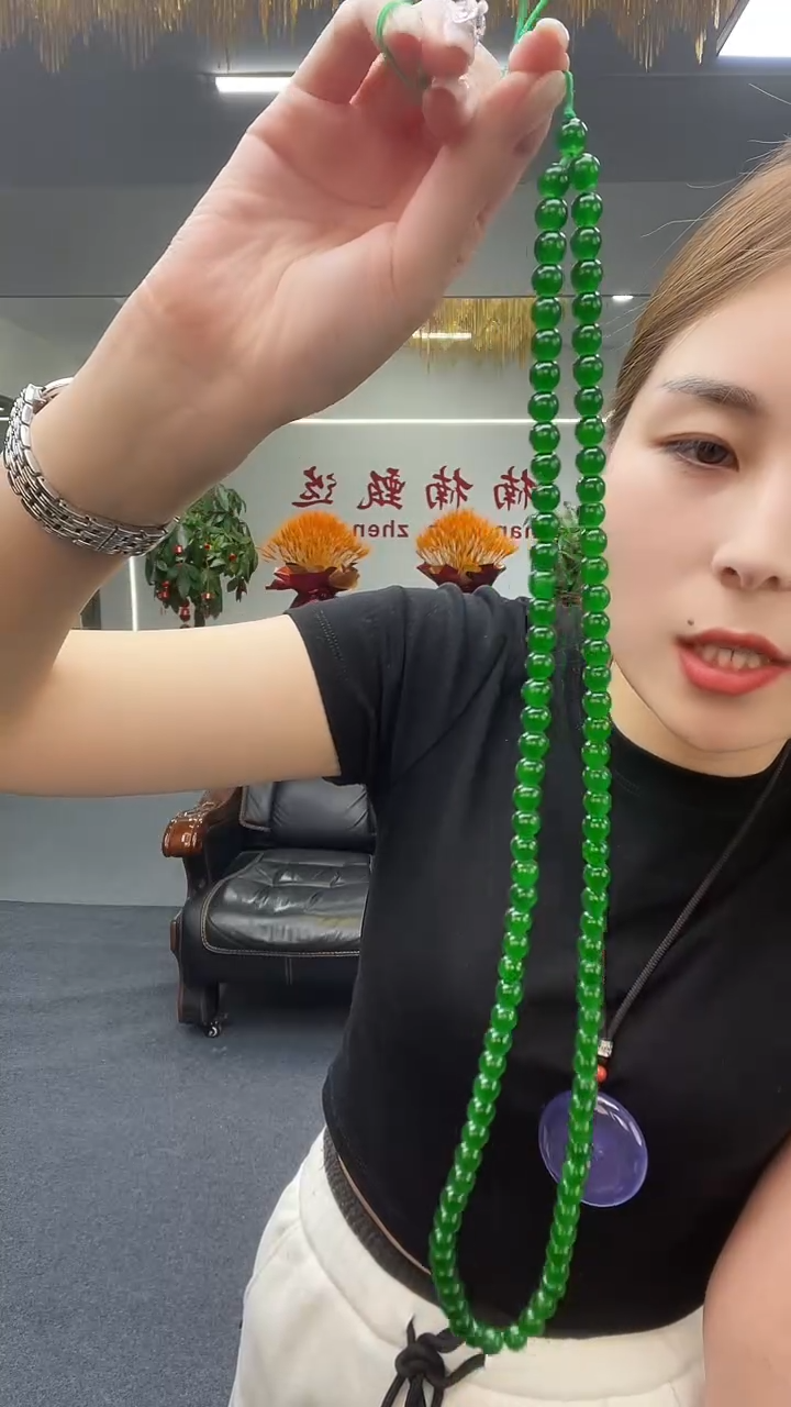 绿色卡8珠链多样性发货一件