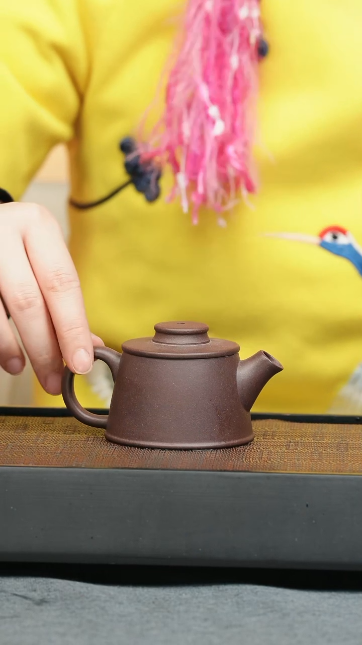 【闪购商品】紫砂茶壶五堂 狂飙鱼罩-紫泥-光