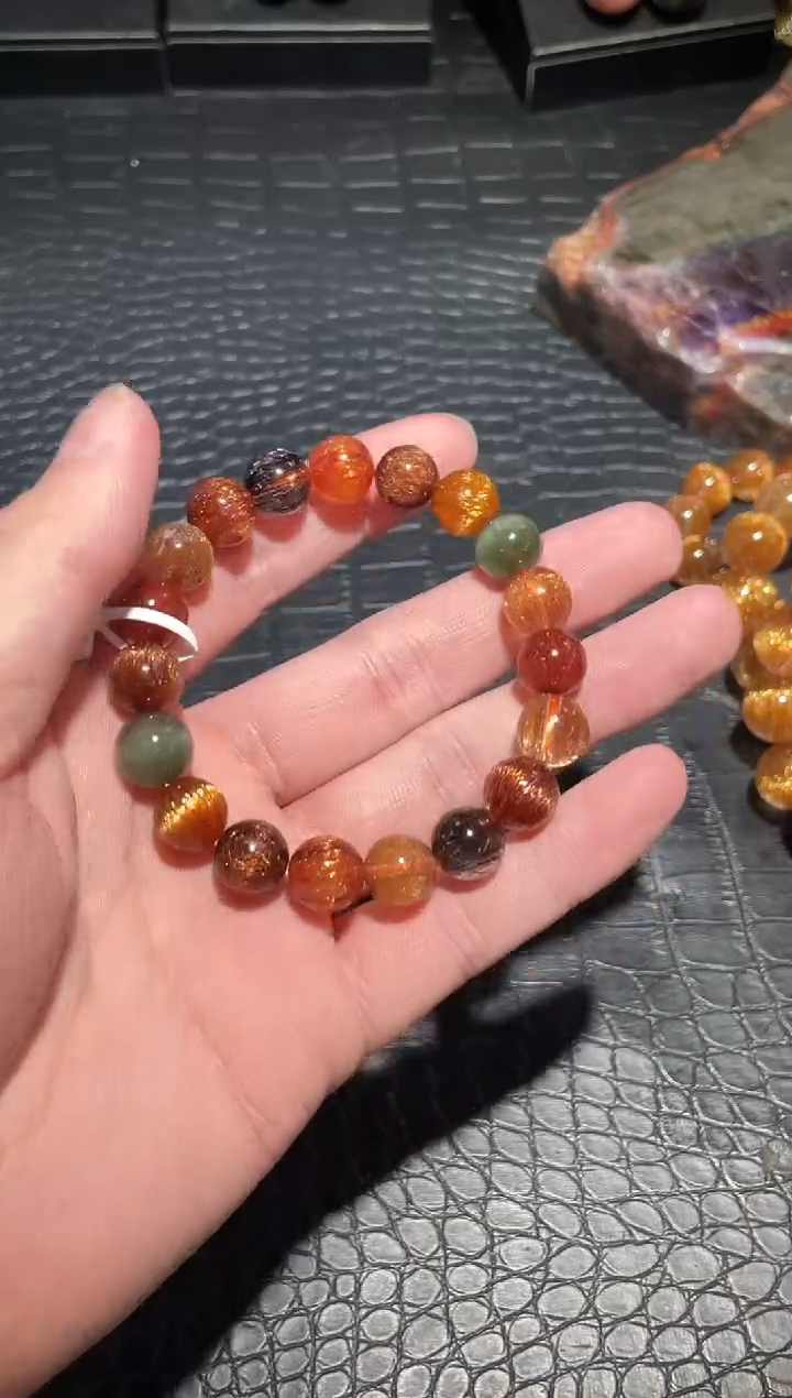 【闪购商品】水晶手链未镶嵌单圈彩发多宝A10（多样性发其一）